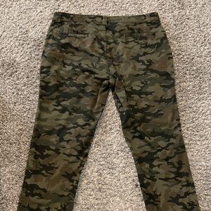 Camouflage cargo pants